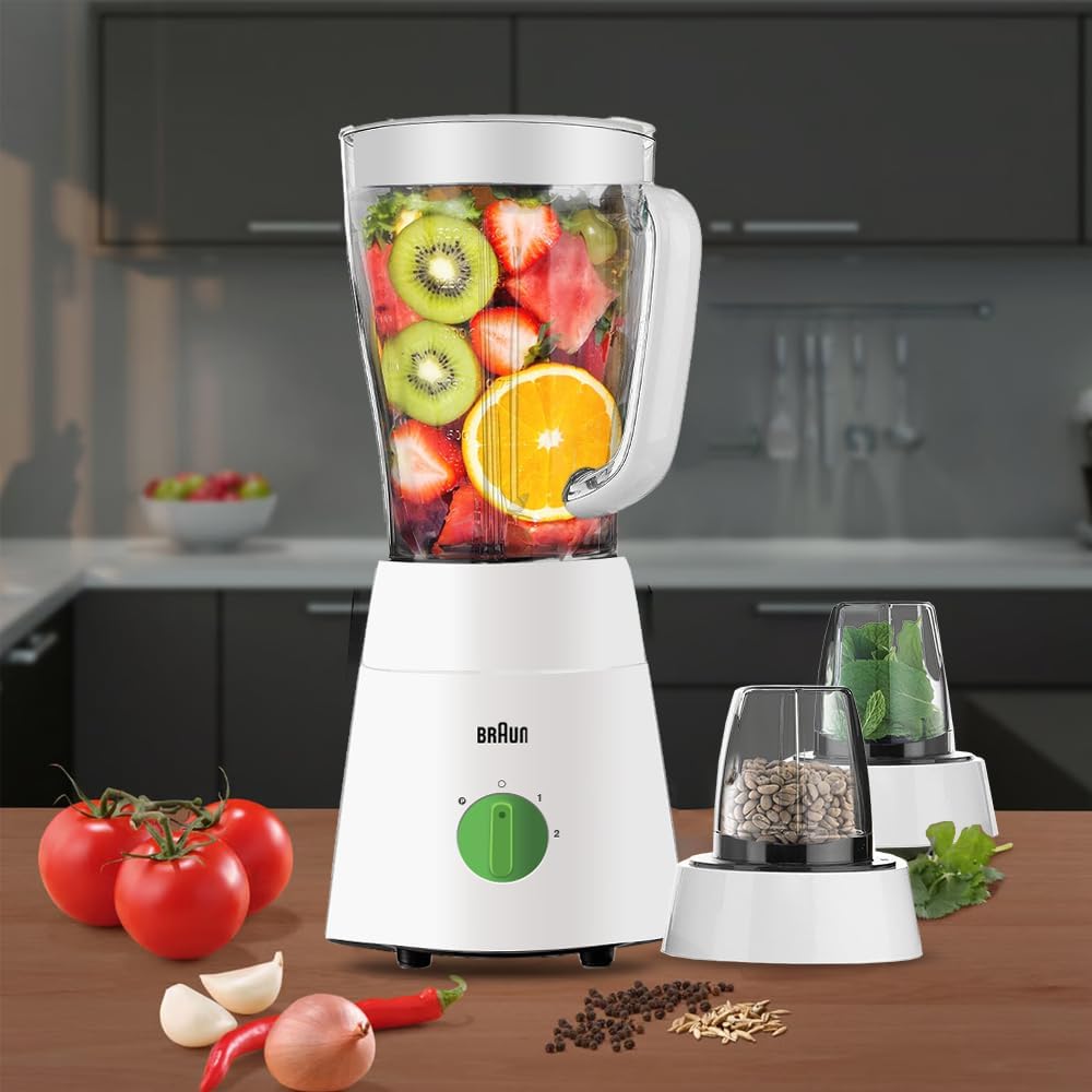 Braun Blender With Plastic Jar (500W, 2 Mills) Braun Blender With Plastic Jar (500W, 2 Mills)